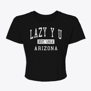 Lazy Y U Arizona Classic Established Women's Crop Top
