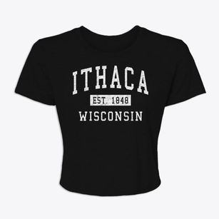 Ithaca Wisconsin Classic Established Women's Crop Top