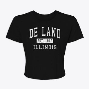 De Land Illinois Classic Established Women's Crop Top