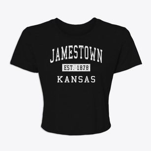 Jamestown Kansas Classic Established Women's Crop Top