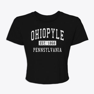 Ohiopyle Pennsylvania Classic Established Women's Crop Top
