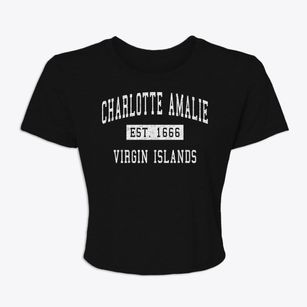 Charlotte Amalie Virgin Islands Classic Established Women's Crop Top