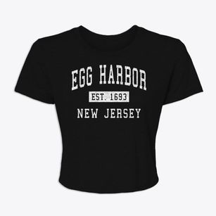 Egg Harbor New Jersey Classic Established Women's Crop Top