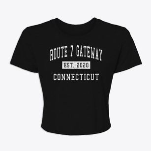 Route 7 Gateway Connecticut Classic Established Women's Crop Top