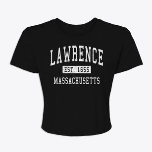 Lawrence Massachusetts Classic Established Women's Crop Top