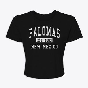 Palomas New Mexico Classic Established Women's Crop Top