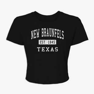 New Braunfels Texas Classic Established Women's Crop Top