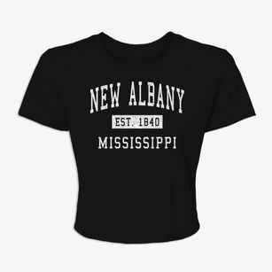 New Albany Mississippi Classic Established Women's Crop Top