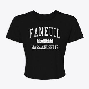 Faneuil Massachusetts Classic Established Women's Crop Top