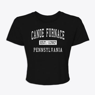 Canoe Furnace Pennsylvania Classic Established Women's Crop Top