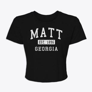 Matt Georgia Classic Established Women's Crop Top