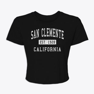San Clemente California Classic Established Women's Crop Top