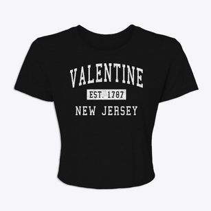 Valentine New Jersey Classic Established Women's Crop Top