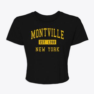 Montville New York Classic Established Women's Crop Top