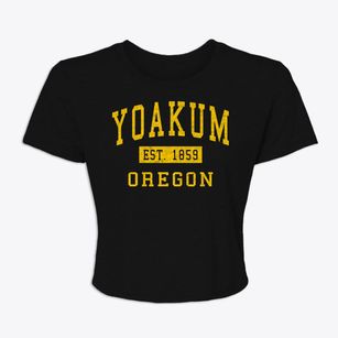 Yoakum Oregon Classic Established Women's Crop Top