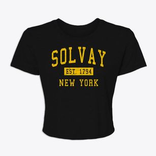Solvay New York Classic Established Women's Crop Top