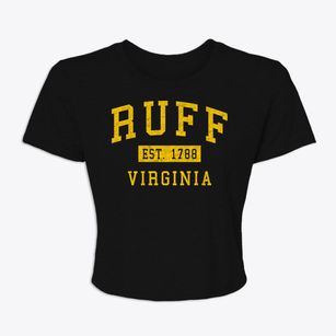 Ruff Virginia Classic Established Women's Crop Top