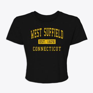 West Suffield Connecticut Classic Established Women's Crop Top