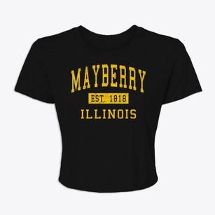 Mayberry Illinois Classic Established Women's Crop Top
