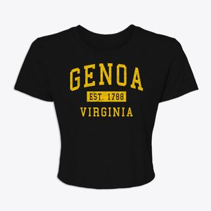 Genoa Virginia Classic Established Women's Crop Top