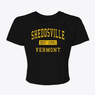 Sheddsville Vermont Classic Established Women's Crop Top