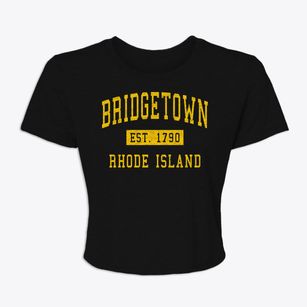 Bridgetown Rhode Island Classic Established Women's Crop Top