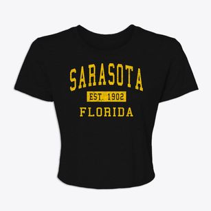 Sarasota Florida Classic Established Women's Crop Top