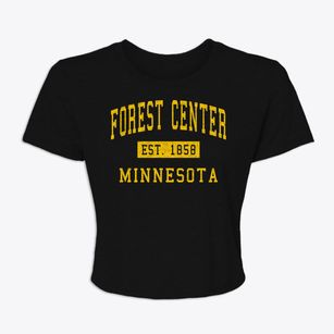 Forest Center Minnesota Classic Established Women's Crop Top
