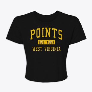 Points West Virginia Classic Established Women's Crop Top