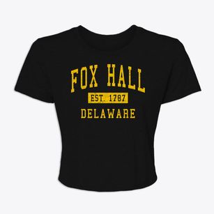 Fox Hall Delaware Classic Established Women's Crop Top