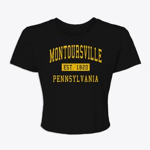 Montoursville Pennsylvania Classic Established Women's Crop Top