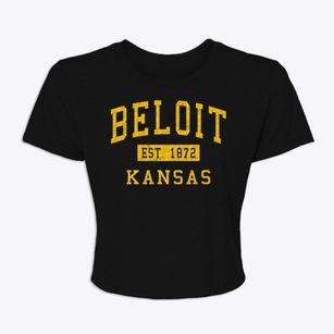Beloit Kansas Classic Established Women's Crop Top