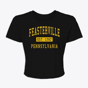 Feasterville Pennsylvania Classic Established Women's Crop Top