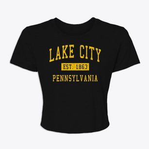 Lake City Pennsylvania Classic Established Women's Crop Top