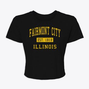 Fairmont City Illinois Classic Established Women's Crop Top