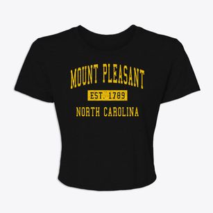 Mount Pleasant North Carolina Classic Established Women's Crop Top