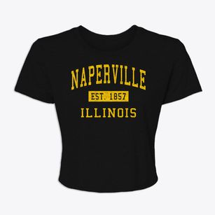 Naperville Illinois Classic Established Women's Crop Top
