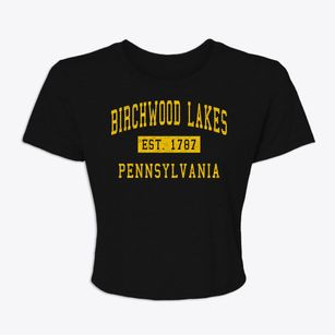 Birchwood Lakes Pennsylvania Classic Established Women's Crop Top