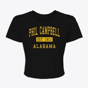 Phil Campbell Alabama Classic Established Women's Crop Top