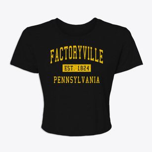 Factoryville Pennsylvania Classic Established Women's Crop Top