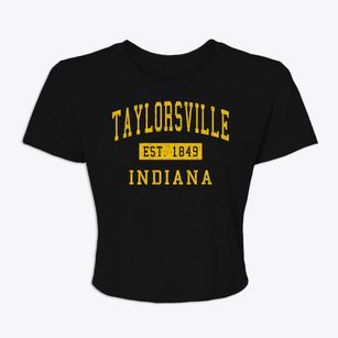 Taylorsville Indiana Classic Established Women's Crop Top