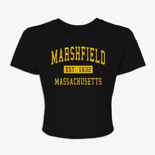 Marshfield Massachusetts Classic Established Women's Crop Top