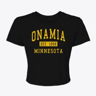 Onamia Minnesota Classic Established Women's Crop Top