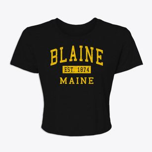 Blaine Maine Classic Established Women's Crop Top