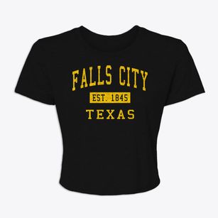 Falls City Texas Classic Established Women's Crop Top