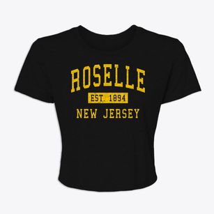 Roselle New Jersey Classic Established Women's Crop Top