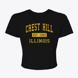 Crest Hill Illinois Classic Established Women's Crop Top