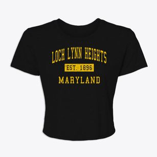 Loch Lynn Heights Maryland Classic Established Women's Crop Top