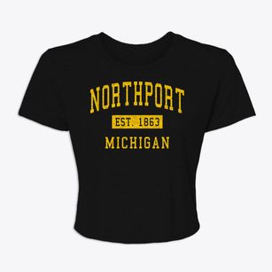 Northport Michigan Classic Established Women's Crop Top