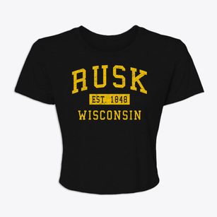 Rusk Wisconsin Classic Established Women's Crop Top